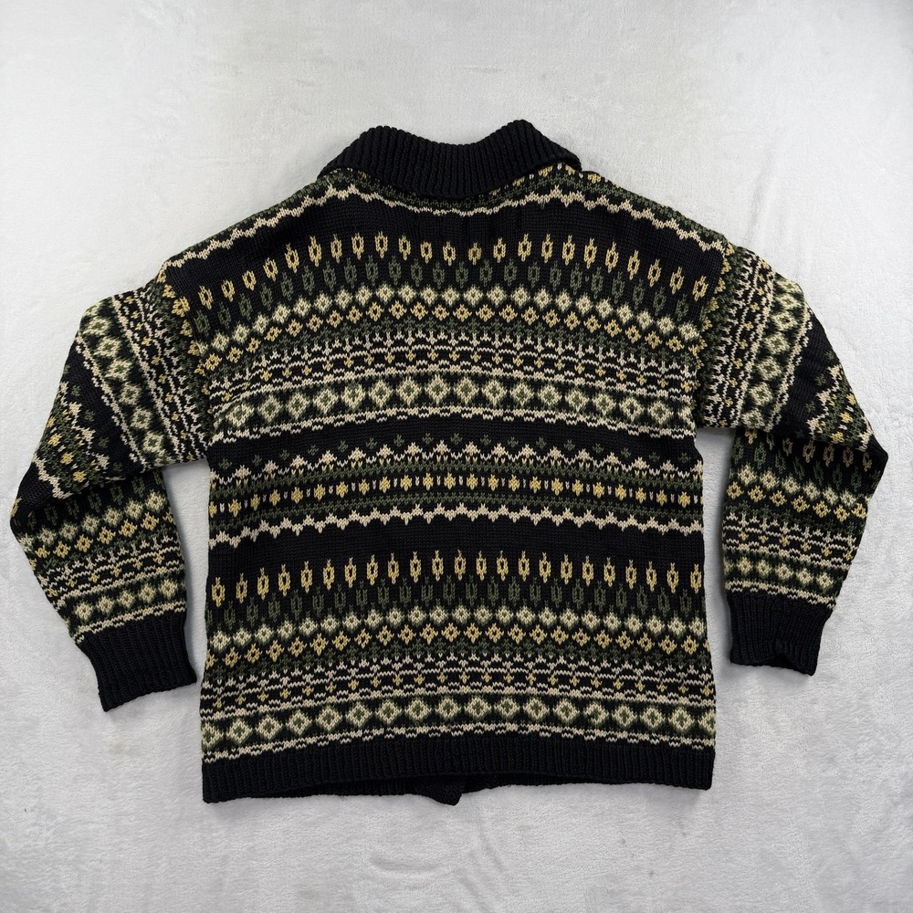 Rogaland Ullvarelag Stavanger Norway Handmade 100% Virgin Wool Cardigan Womans M - Picture 8 of 11